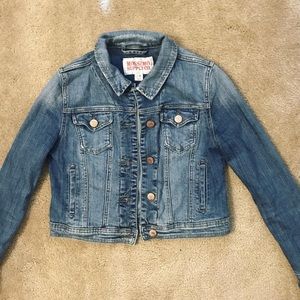 Cropped jean jacket